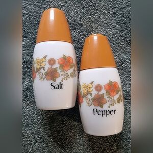 1970's Milk Glass Salt & Pepper Shakers